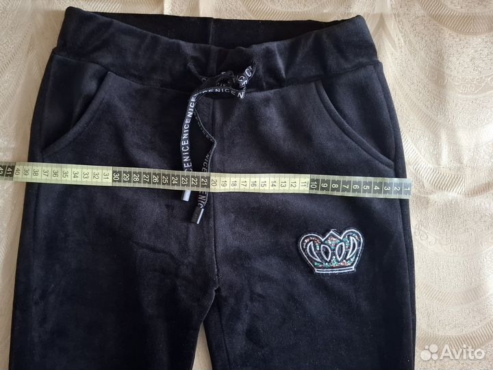Спортивные штаны на флисе для девочки длина 85 см