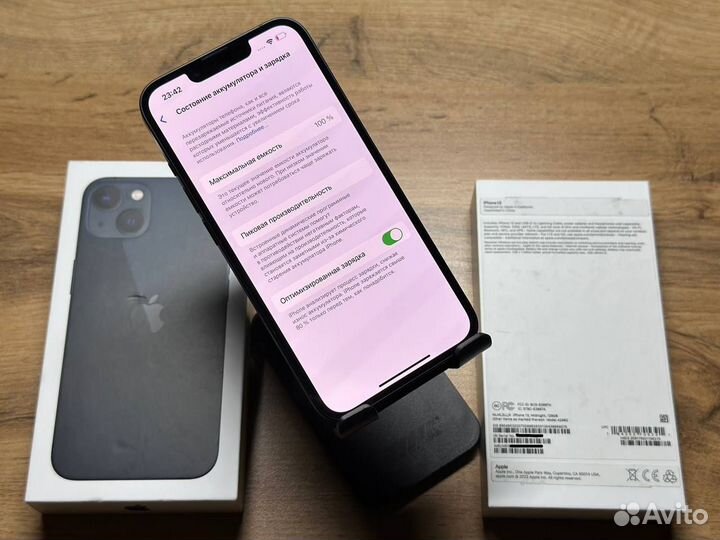 iPhone 13 128Gb (акб-100, комплект, sim)
