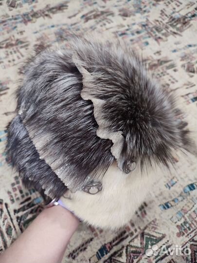 Шапка зимняя норковая женская