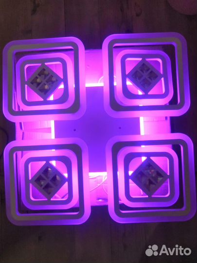 Люстра потолочная светодиодная с пультом (новая)