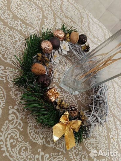 Новогодний венок. Новогодний декор