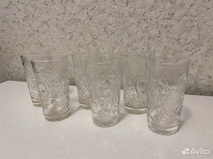 Хрустальные фужеры, бокалы, рюмки, вазы СССР