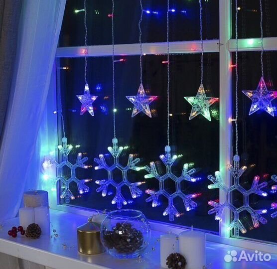 Гирлянда снежинки