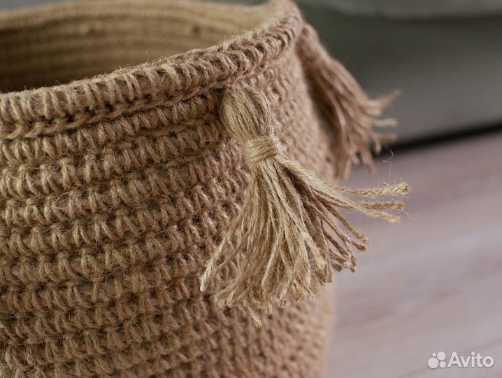 Корзина из джута большая