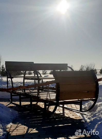 Сани для лошади, конные