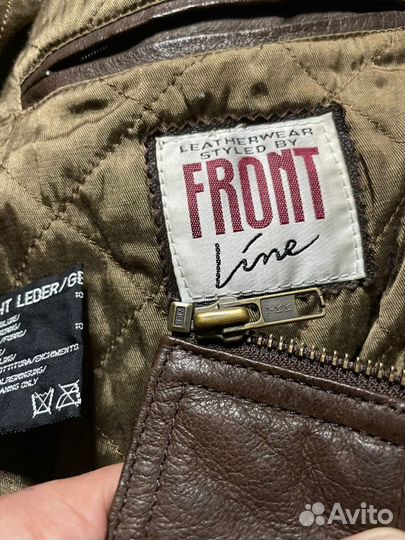 Front line leather jacket vintage (schott Y2К)