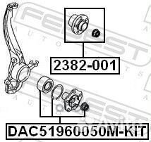 Подшипник ступицы audi Q7 06-15 задний (компл.)