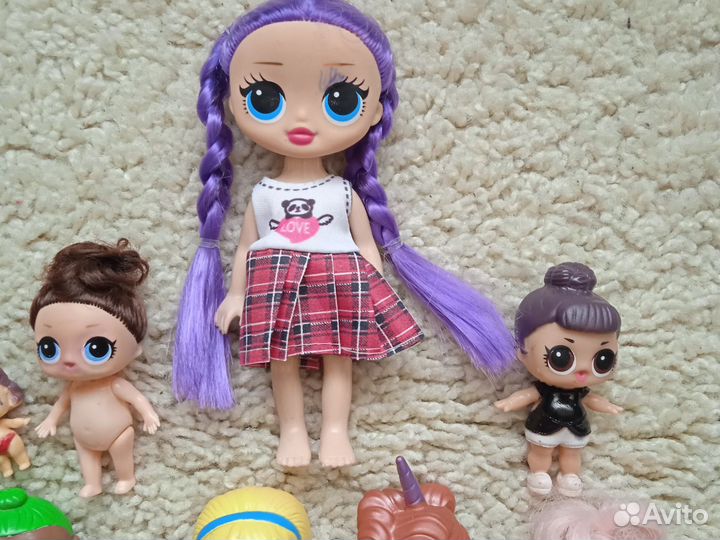 Куклы LOI пупсы пакетом мешком лот