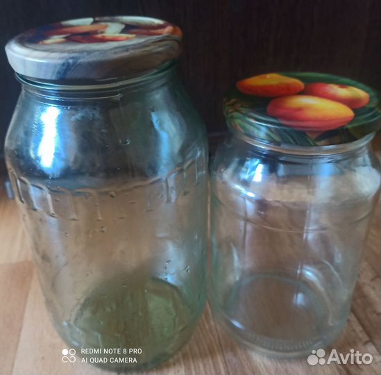 Банки стеклянные 1.5 литра, 1 литр