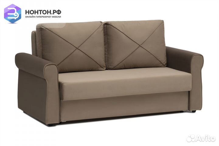 Диван еврокнижка Лира коричневый