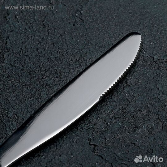 Нож столовый Уралочка, h19,5см, толщина 2мм, 6шт