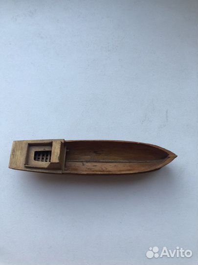 Лодка, игрушка, ручной работы