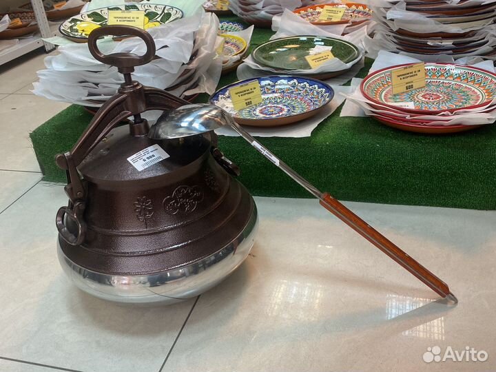 Афганский казан 30 литров М коричневый