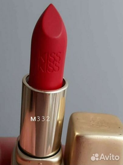 Помада матовая guerlain kiss kiss