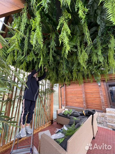 Искусственное озеленение, искусственая трава