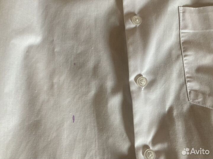 Рубашка белая школьная для мальчика 146-152