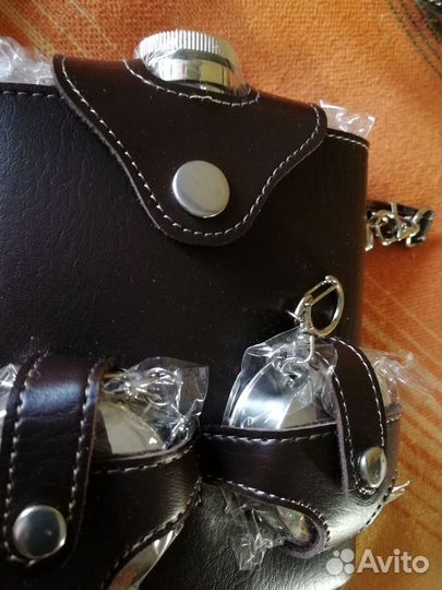 Фляга Россия с гербом. Подарок к нг или 23 февраля