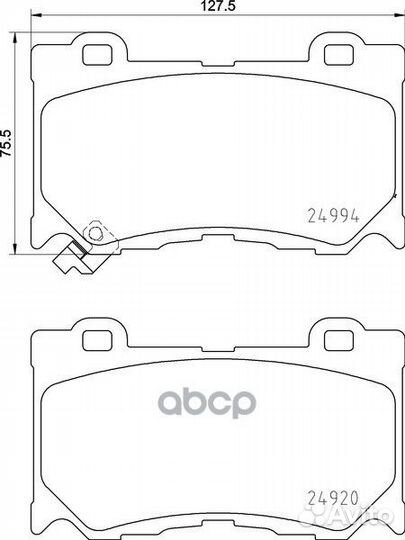Колодки тормозные NP2058 nisshinbo
