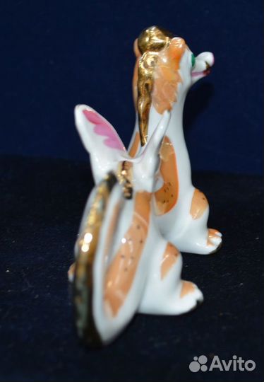 Фарфоровая статуэтка- дракон. дулево (2)