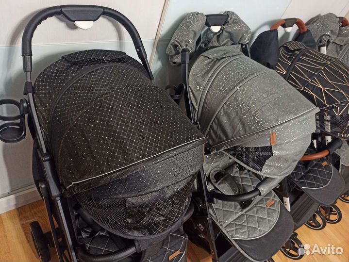 Коляски Babalo classic 2022 золот. полоски, звезда