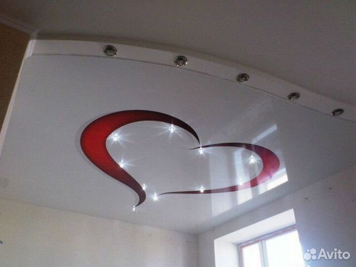 Натяжные потолки любой степени сложности