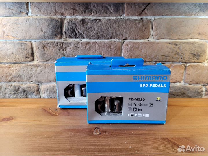 Контактные педали Shimano PD-M520 оригинал