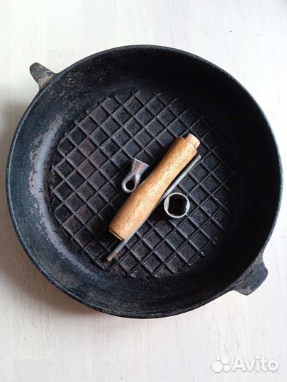 Чугунная сковорода гриль