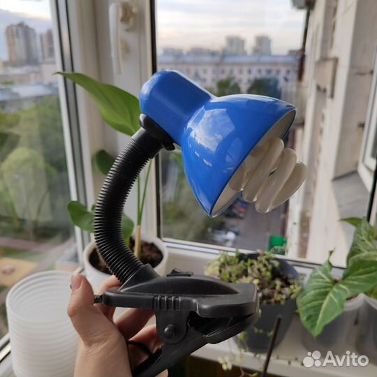 Уф лампа для животных/растений светильник-прищепка