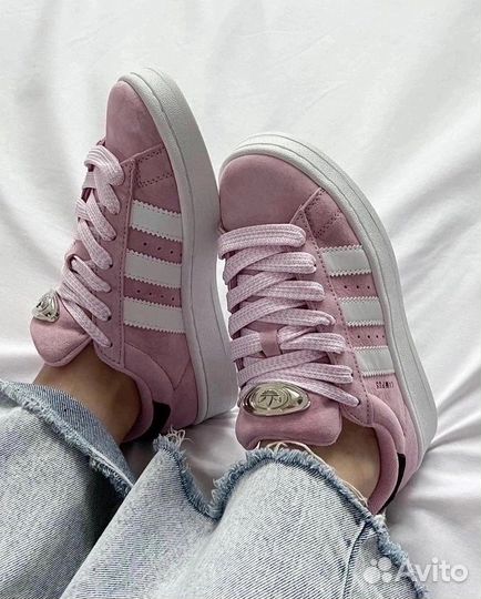 Кроссовки женские adidas campus pink