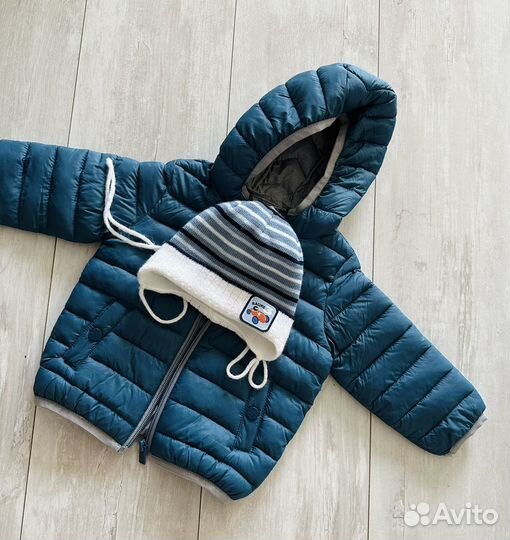 Детская демисезонная куртка и шапка