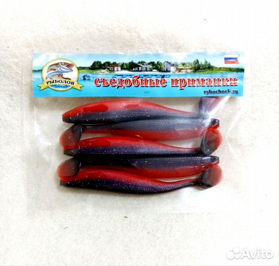 Силиконовые приманки ShadTeez Slim 4 дюйма