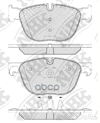 Колодки тормозные BMW X5(E70) /X6(E71) 07- перед