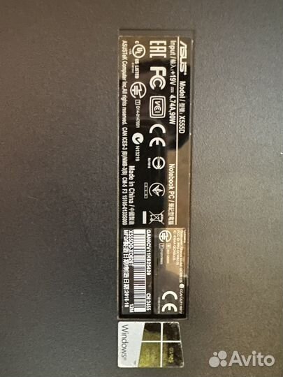Ноутбук asus x555d