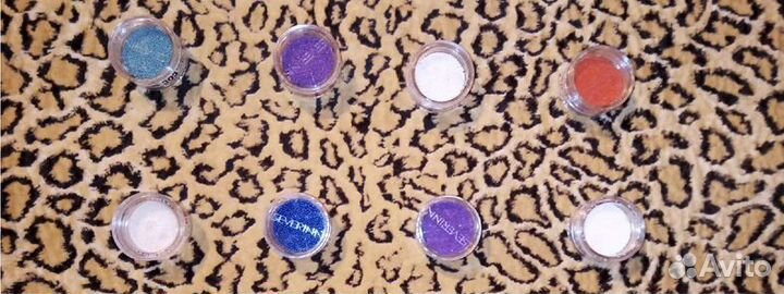 Бусины + блестки + слюда + кисточки + трен. карты