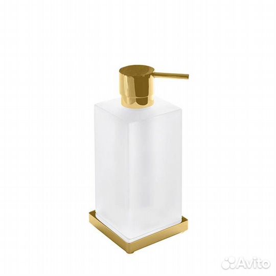 Дозатор для жидкого мыла Colombo Look B9317.OM-VAN настольный, золото матовое, матовое стекло