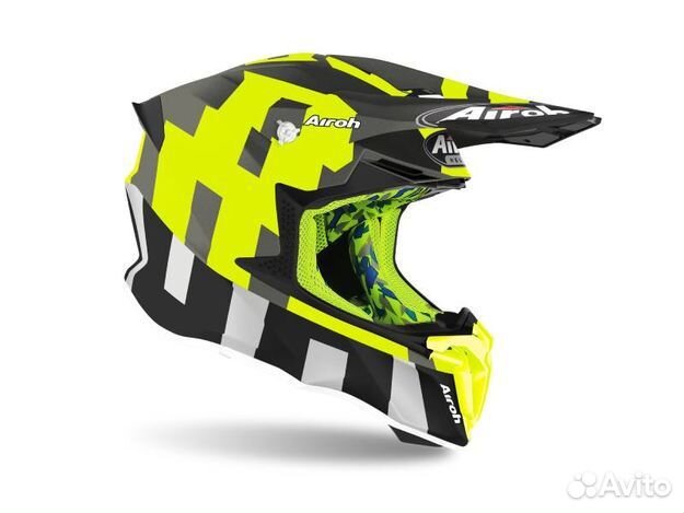 Шлем Airoh Twist 2.0 (Bit Yellow Gloss, L)