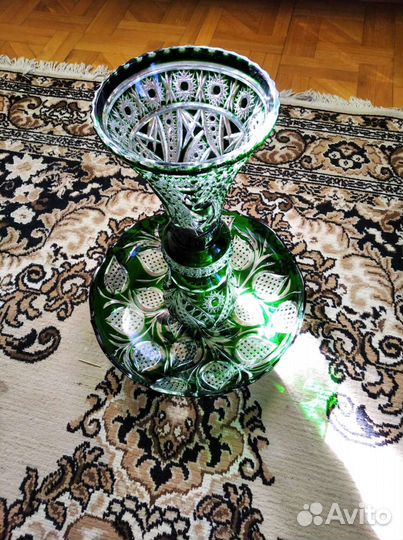 Хрустальная ваза для фруктов и цветов