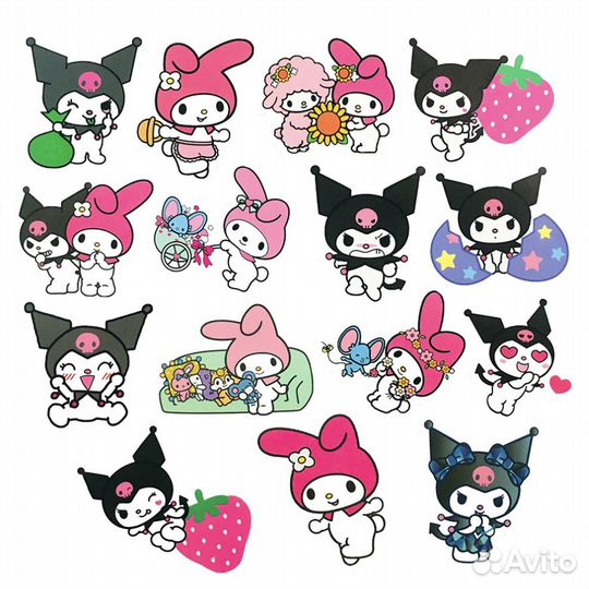 Наклейки стикеры для творчества - 50шт