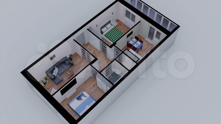 3-к. квартира, 69,3 м², 14/16 эт.