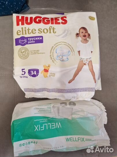 Подгузники-трусики Huggies Elite Soft 5