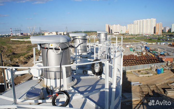 Фильтр цемента для силоса с пневмоочисткой