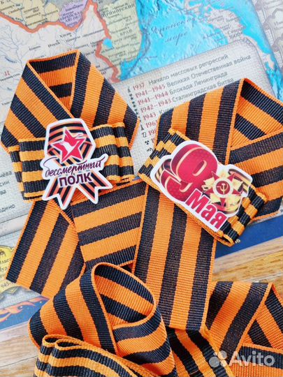 Георгиевская лента, георгиевская брошь