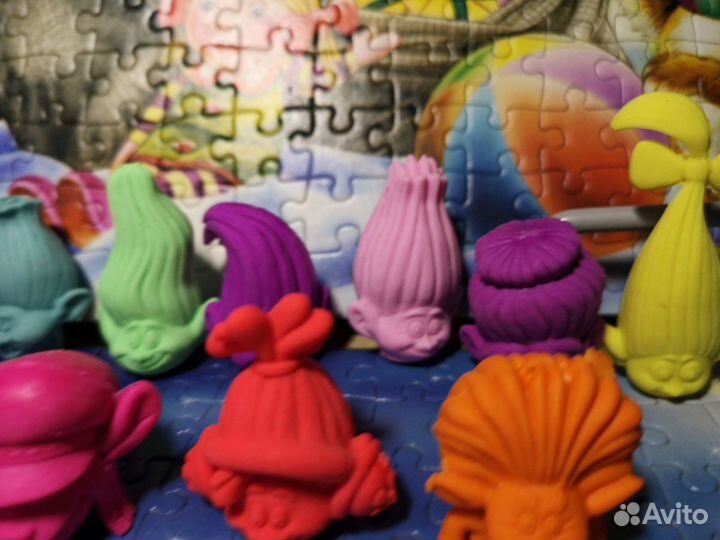 Тролли ластик и полная коллекция из 15 штук