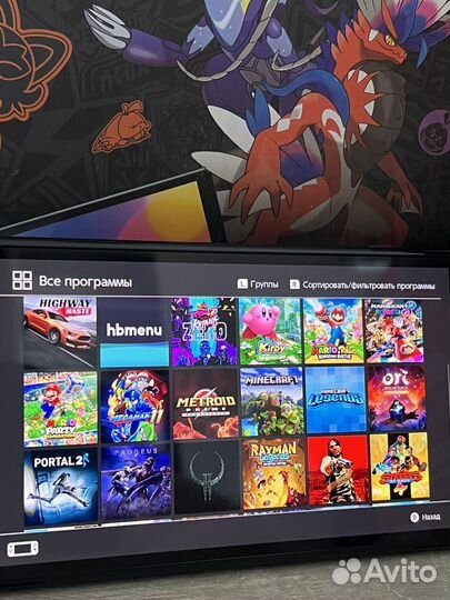 Nintendo Switch Oled Pokemon Прошитая с 42 играми