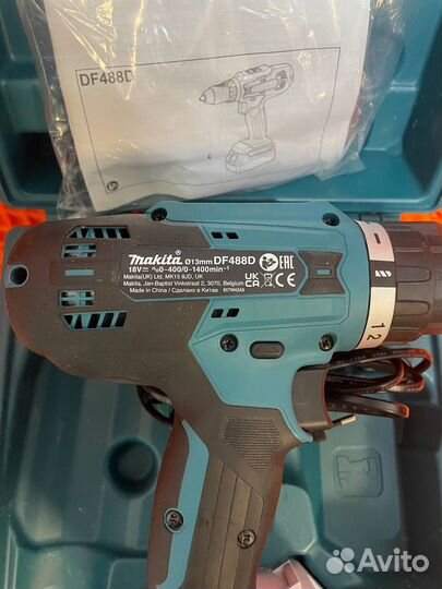 Шуруповерт makita DF488DWE 18V