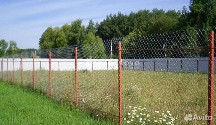 Заборы из сетки рабица со склада новые