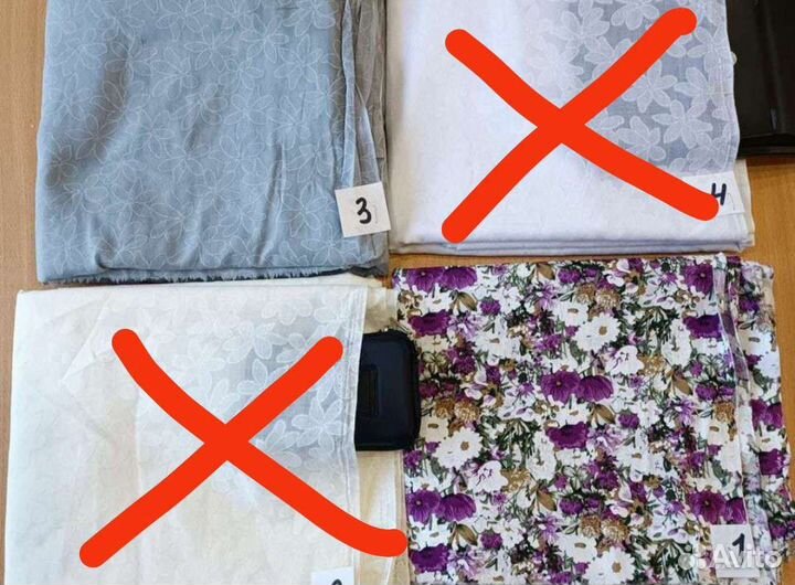 Ткань. Отрезы блузочной х/б и трикотажной ткани