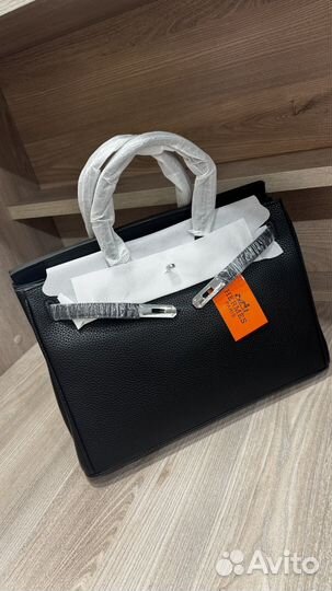 Сумка женская Hermes birkin 35 серебро