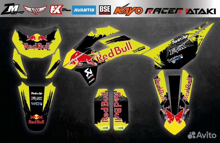 Наклейки на питбайк kayo