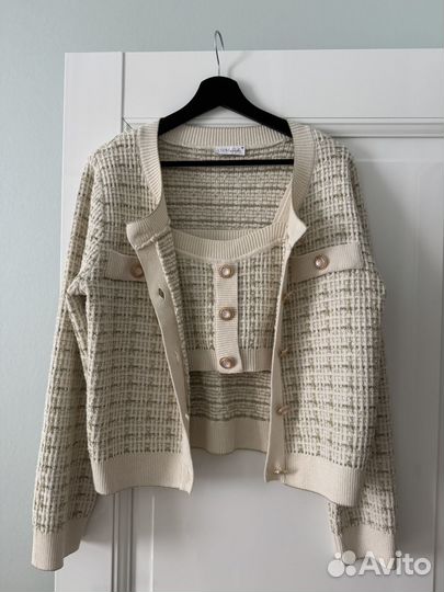 Костюм из твидовой пряжи Lichi